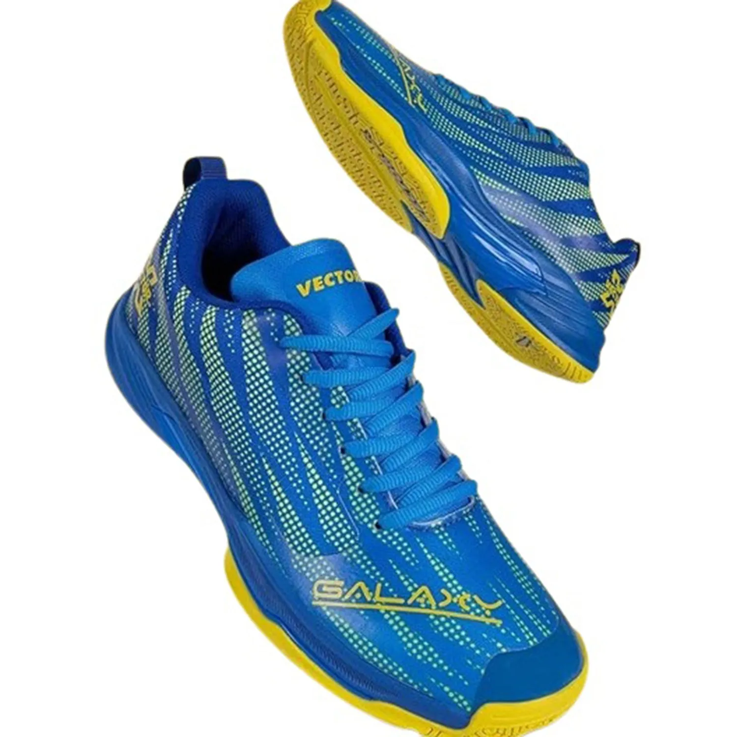 Vector X Galaxy Court Shoe for Badminton– Lightweight, Breathable Mesh, Durable Rubber Outsole, Anti-Slip Grip & Enhanced Comfort