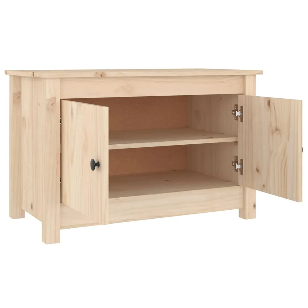 vidaXL Shoe Cabinet 70x38x45.5 cm Solid Wood Pine