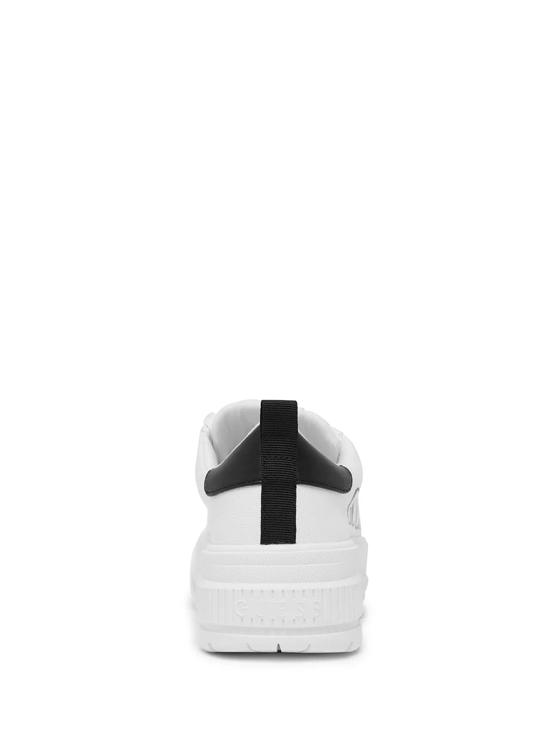 White Earlin Logo Low Top Sneakers