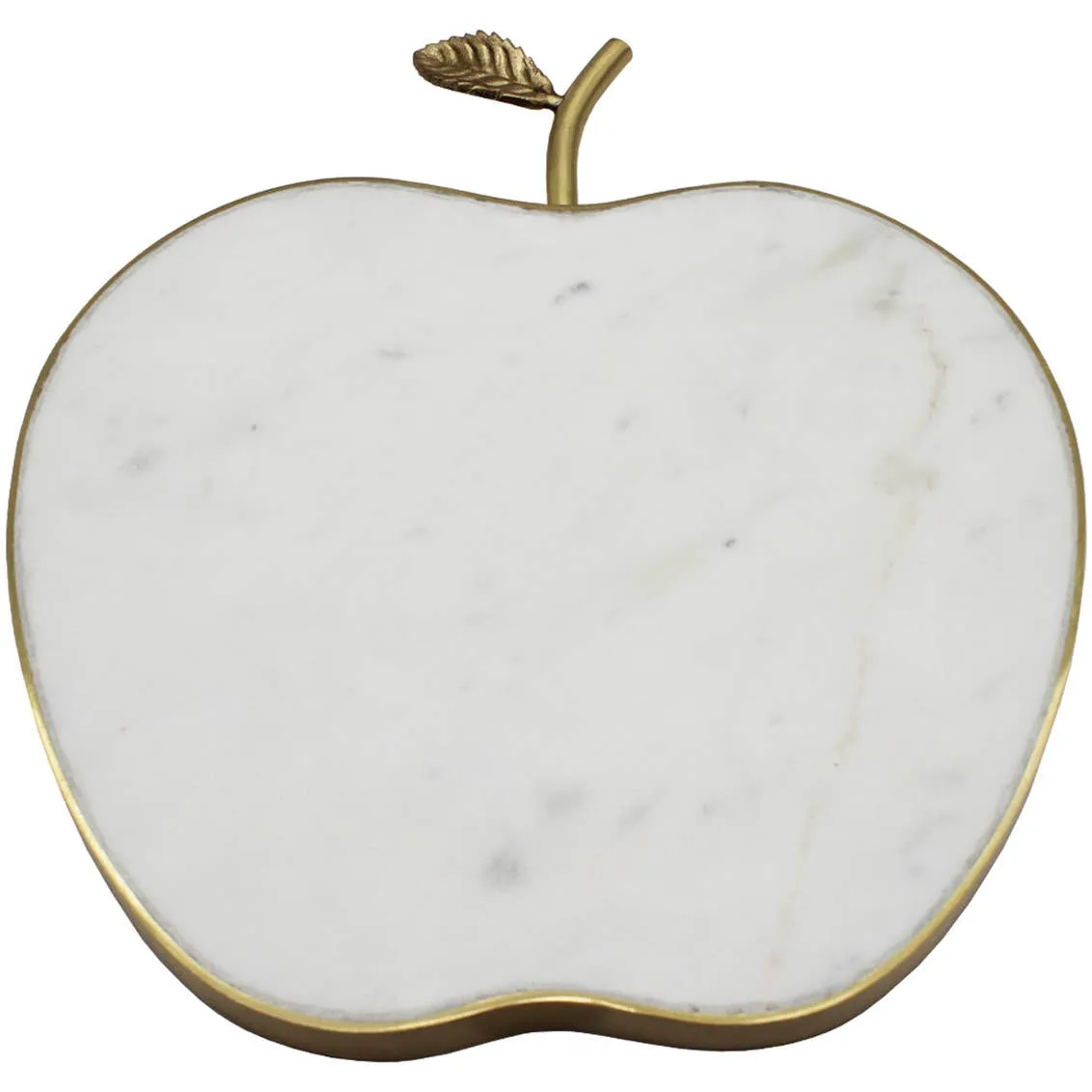 White Marble Apple Cheese Board-as is