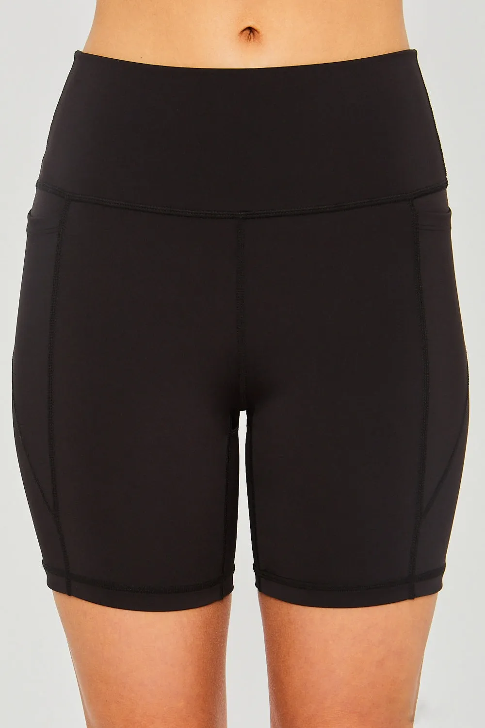 Women's Love Tree High Waist Seam Detail Active Shorts