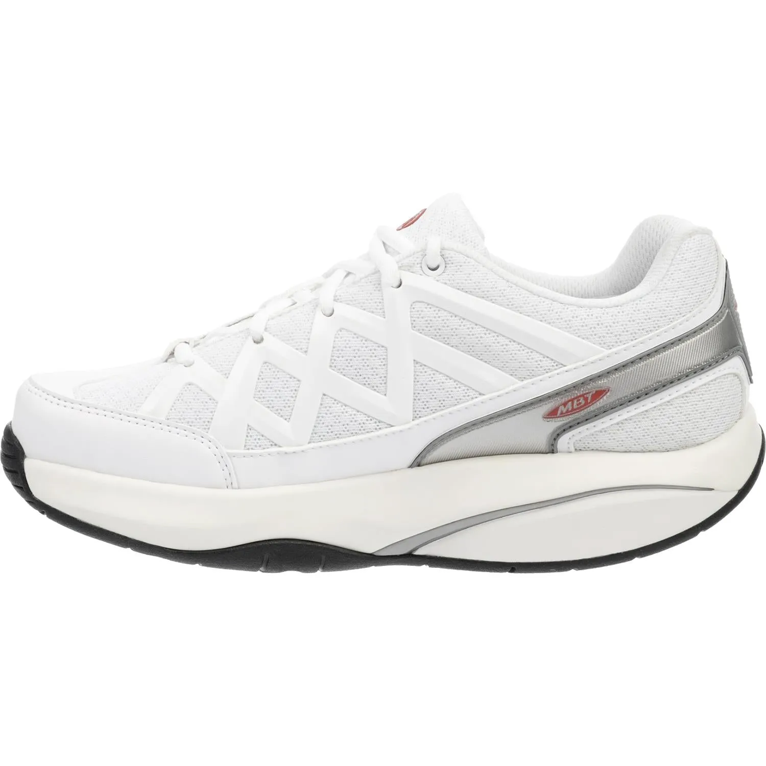 Women's MBT Sport 3 White Leather/Mesh