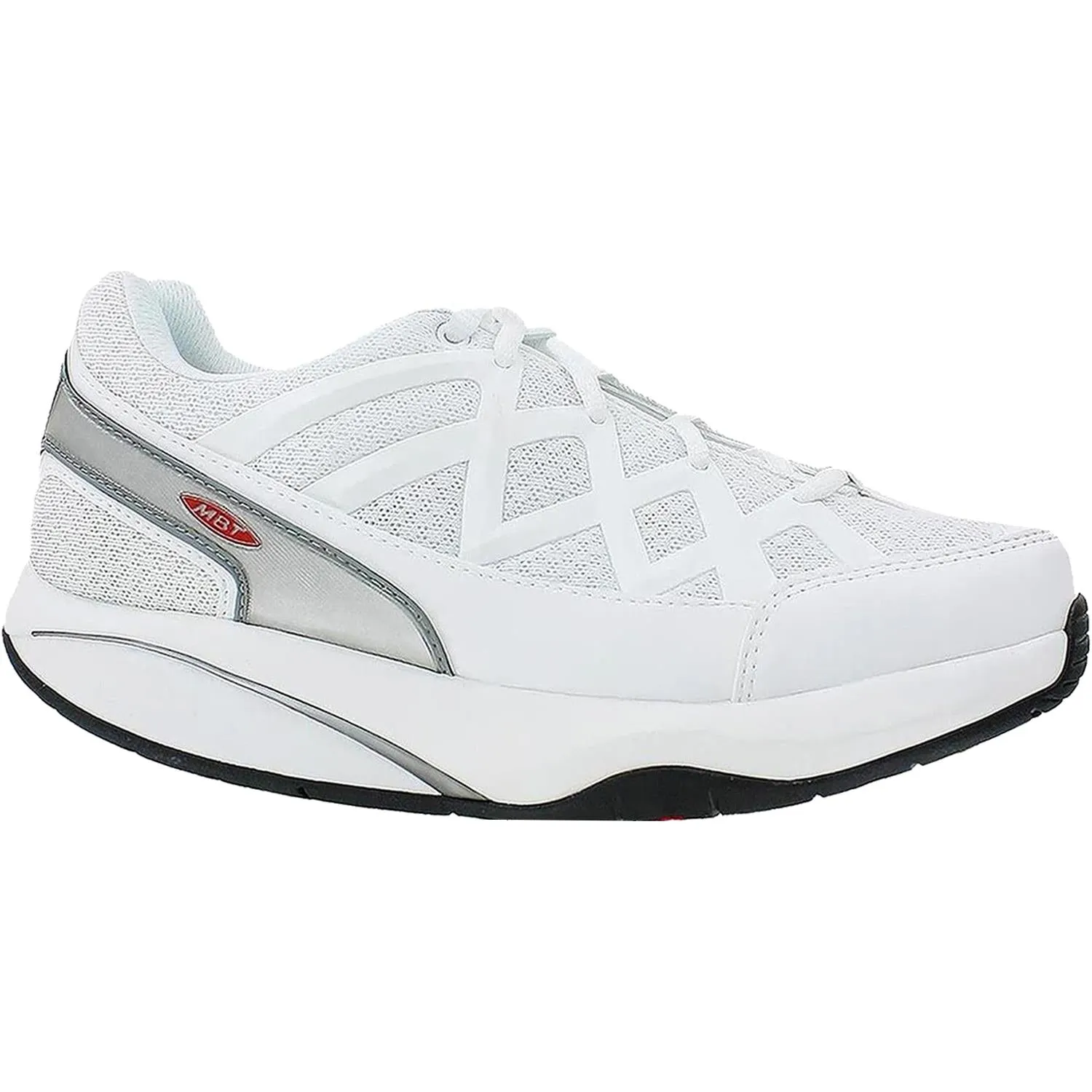 Women's MBT Sport 3 White Leather/Mesh