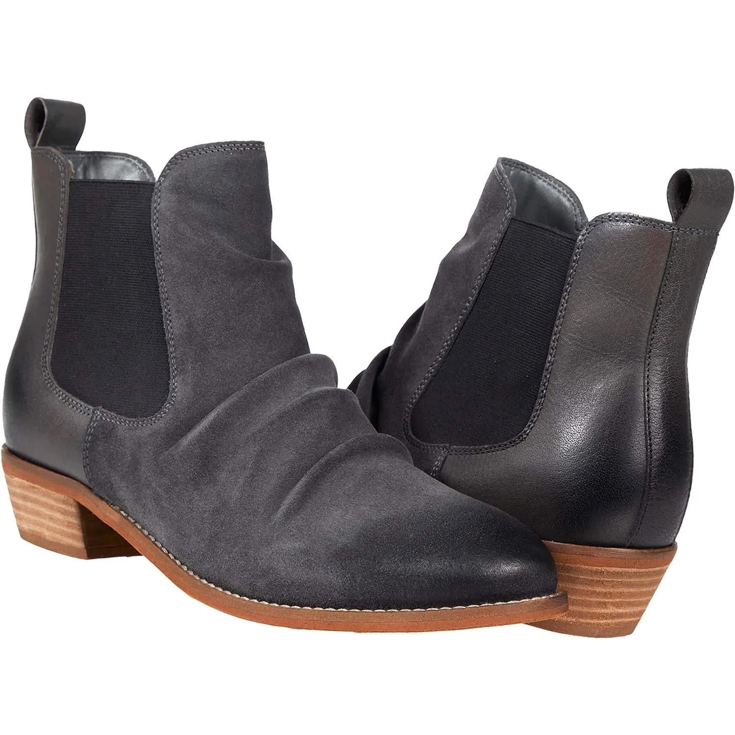 Women's Soft Walk Rockford Charcoal Suede